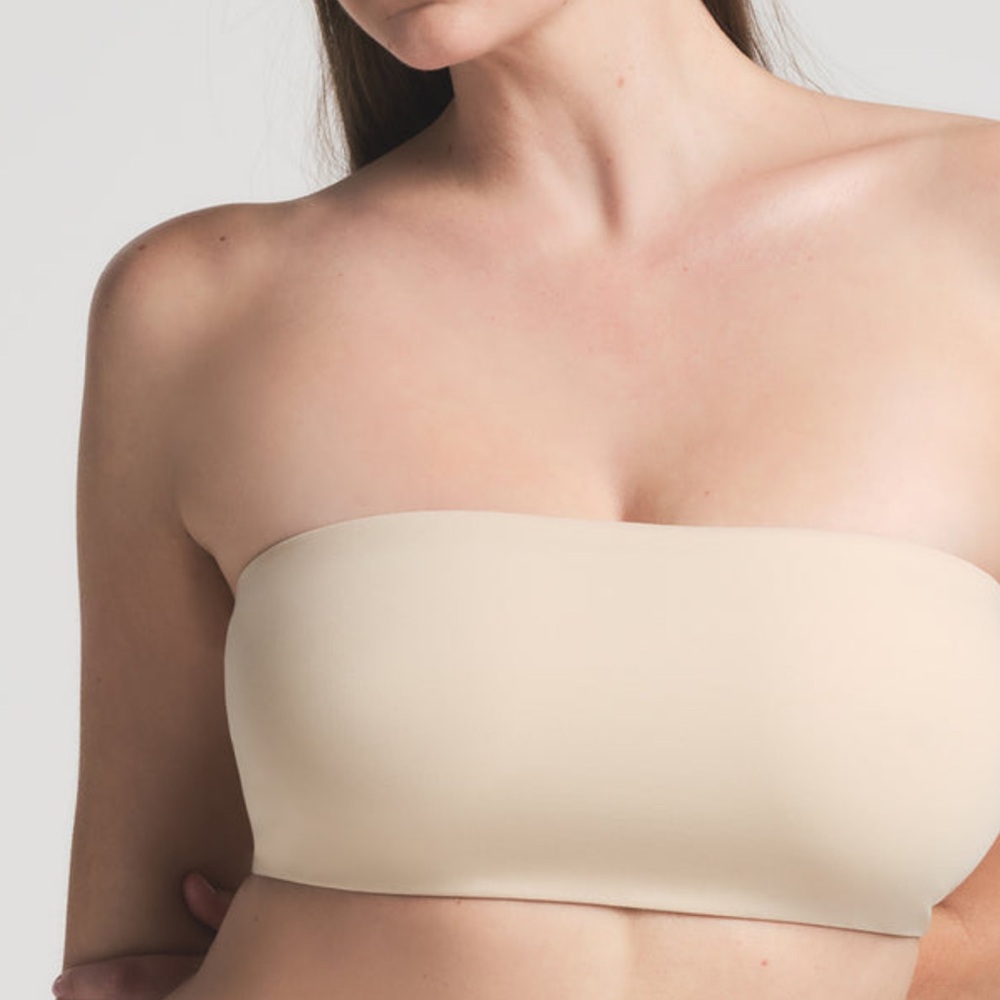 Skims fits everybody cream Strapless Bandeau bra - Picture 3 of 3